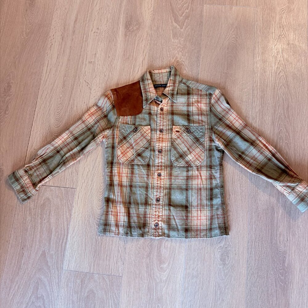 Women's Vintage Ralph Lauren Plaid Long Sleeve Hunting Shirt - Size 6 (small) - Picture 10 of 12